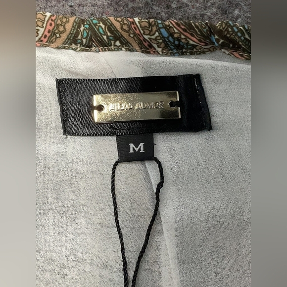 ALEXIA ADMOR Paisley Print Off-the-Shoulder Dress - Size M - NWT - Picture 12 of 14